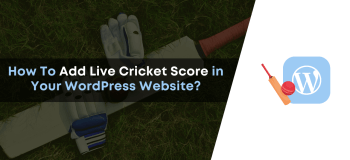 add cricket score in wordpress