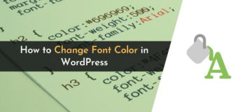 wordpress change font color