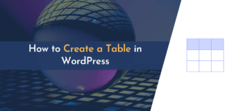 wordpress add table