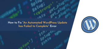 automated update has failed, wordpress automated update has failed